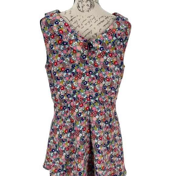 Boden Clarissa Floral Mini Dress 10 - Picture 2 of 4